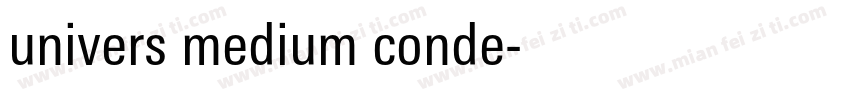 univers medium conde字体转换